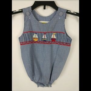 CASTLES AND CROWNS SZ 12M SMOCKED SAILBOATS